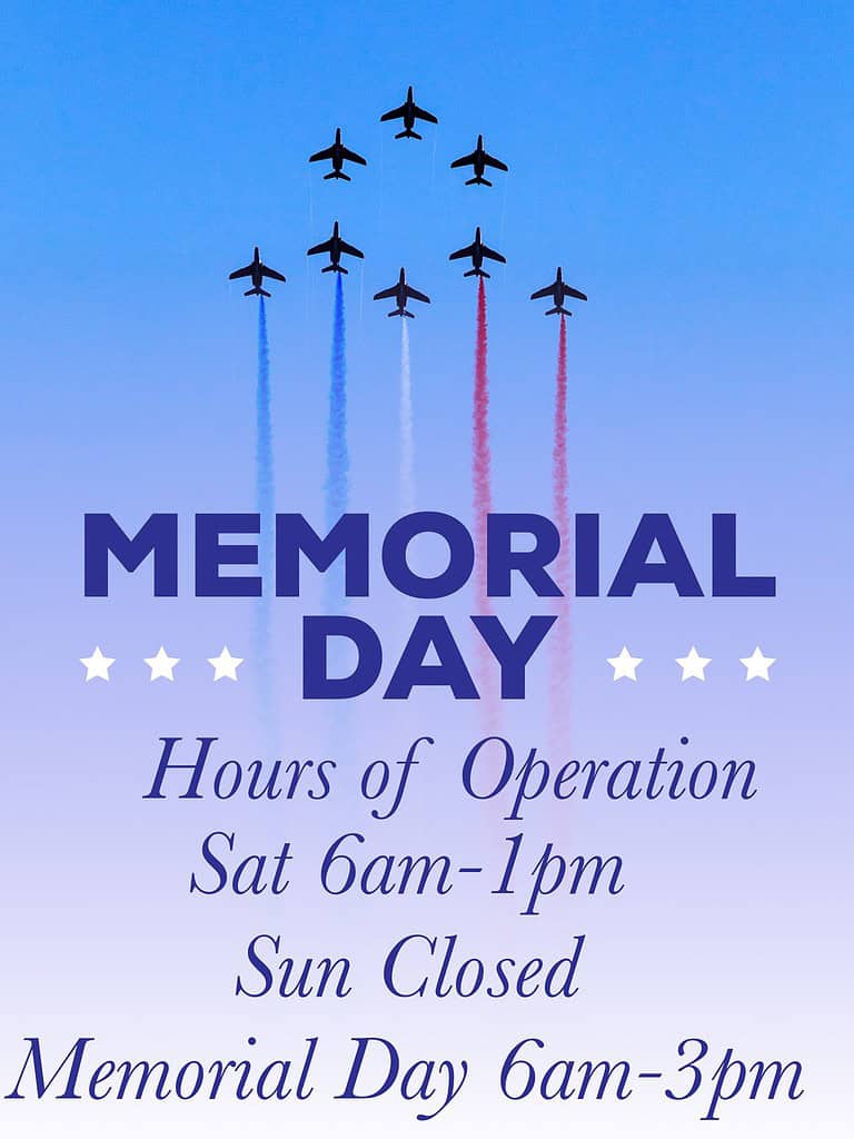 Memorial Day Hours - Extreme Studio Performance